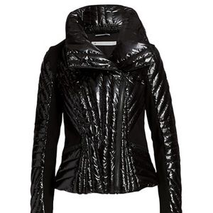 EUC Blanc Noir Hooded Quilted Down Jacket, XS